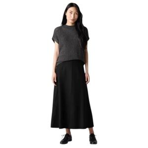 Eileen Fisher Classic Black Midi Skirt/Pants